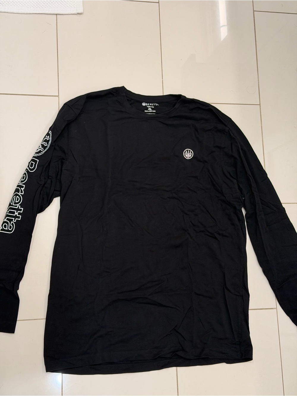 Men's Beretta Black Long Sleeve Logo Tee XL